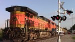 BNSF coal train DPUs